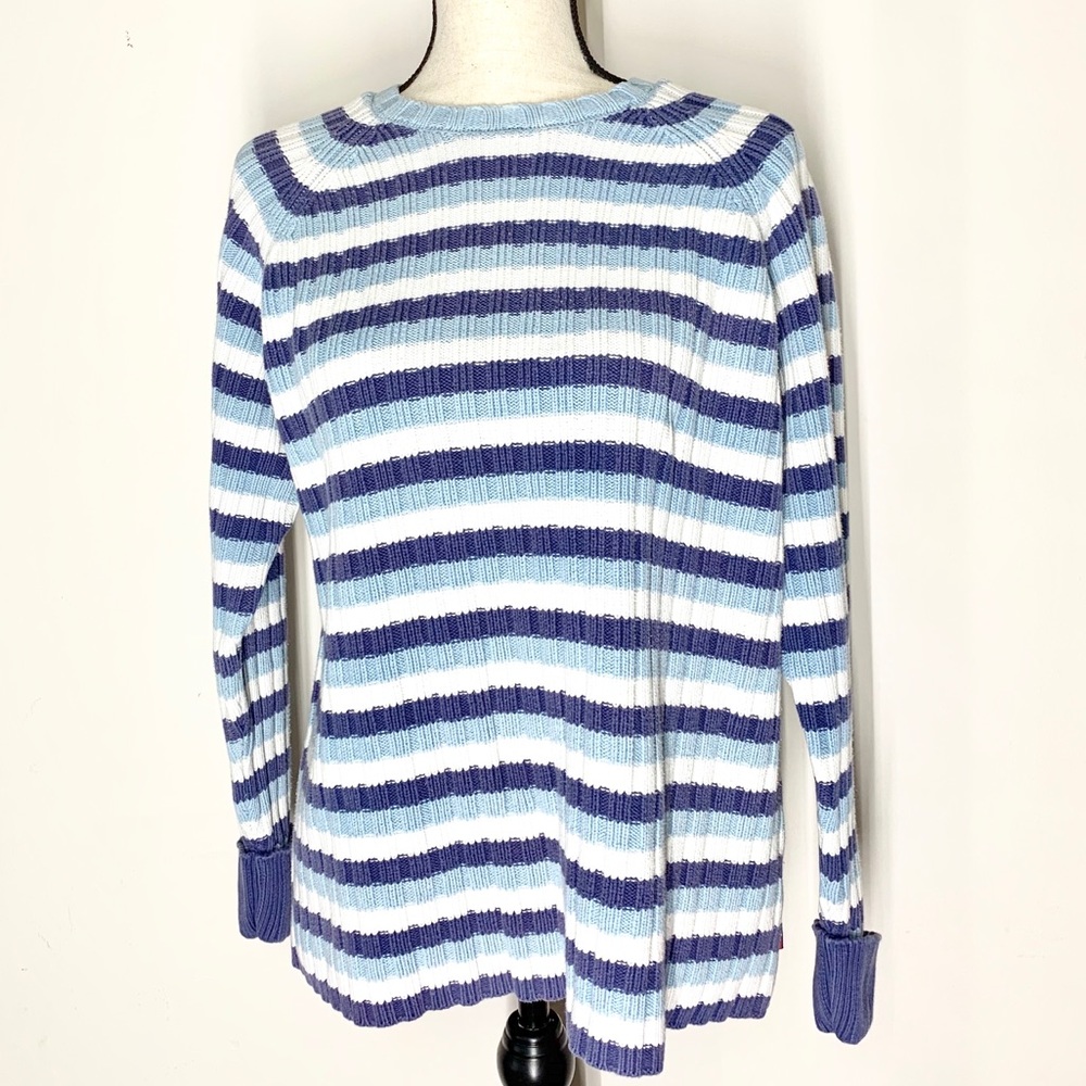 Tommy Hilfilger Crew neck sweater blue white 1x